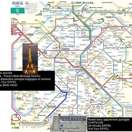 Eiffel Citea Access Dayroom Espace Paris Sans Nuitee Et Chambre Partagee Chatillon Nuitee -- Repos Journee Ou Espace Travail 8-19H Proche Tour Eiffel Ou Usage Bureau A L'Heure En Journee -- Nuitee Chatillon Avenue 巴黎 外观 照片